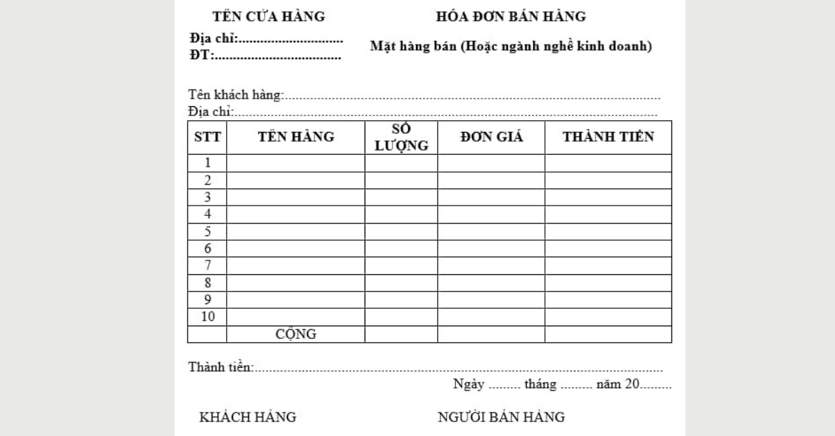 ACCPRO 8. Hoa don ban hang