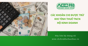 Cac khoan chi duoc tru khi tinh thue TNCN ho kinh doanh