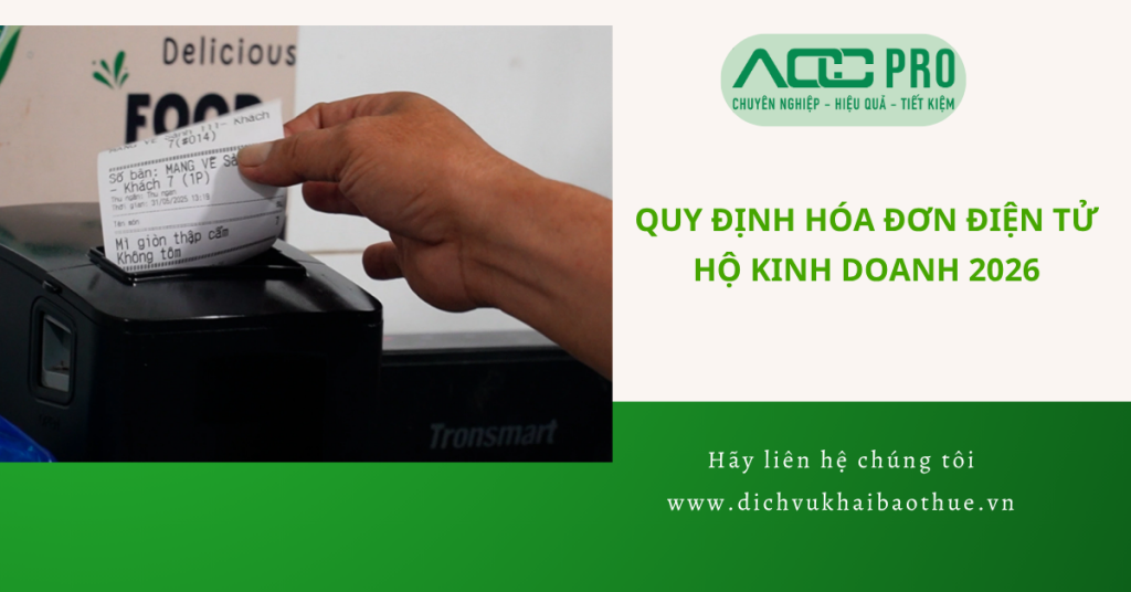 Quy dinh hoa don dien tu ho kinh doanh 2026