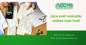 xuat hoa don khong chiu thue
